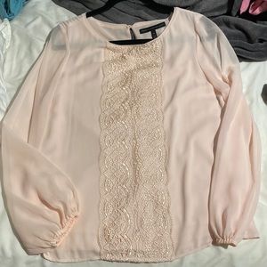 WHBM NWOT light pink blouse